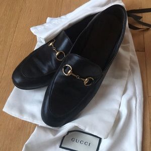 Gucci Braxton Black Leather Princeton Loafers 36.5